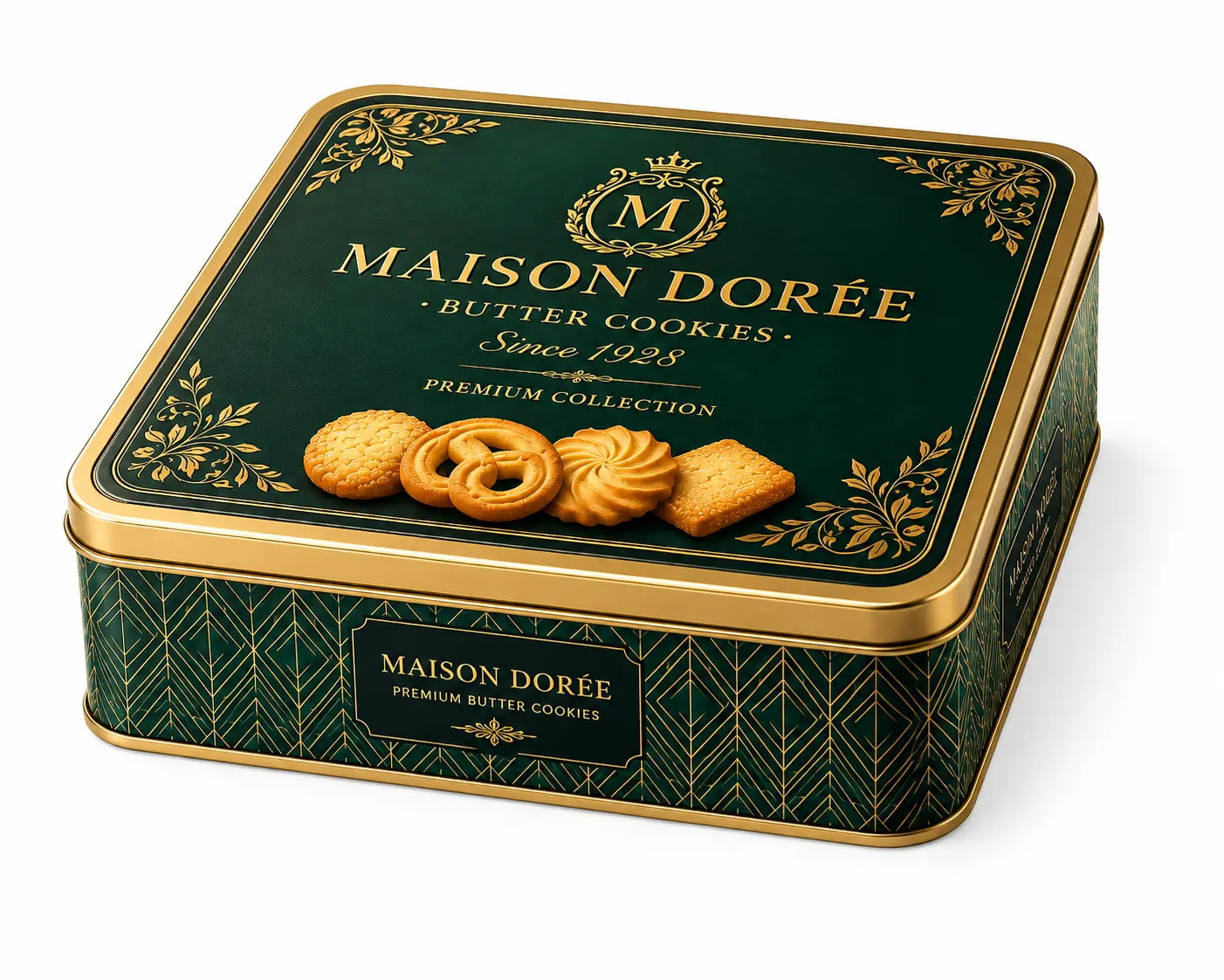 Squared Dessert Tin Cans - Metal packaging by S.H.C Egypt