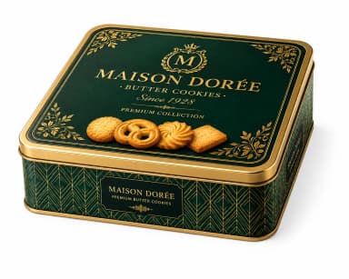 Squared Dessert Tin Cans - Metal packaging by S.H.C Egypt