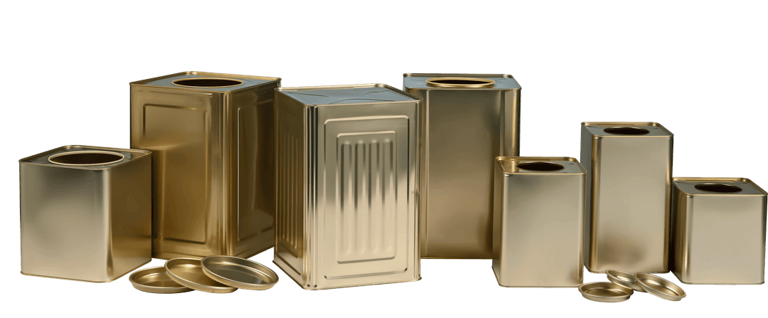 Squared Metal Package - High-end tin grade material twist-off closure by S.H.C Egypt