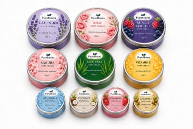 Cosmetic Cream Rounded Tin Can - Metal packaging by S.H.C Egypt